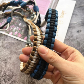 Telefon zanjiri qoʻlda ishlangan mobil telefon aksessuarlari olinadigan kalit boʻyinbogʻlar DIY qoʻlda toʻqish uchun smartfon yelka tasmali Premium lanyard