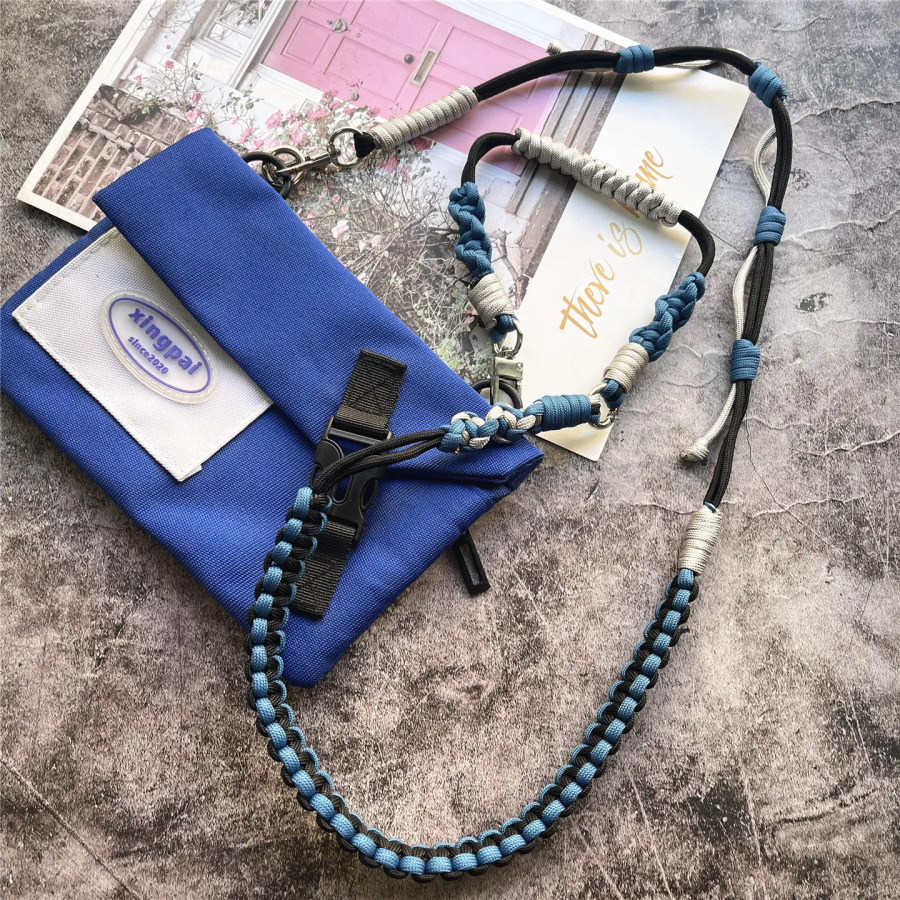Telefon zanjiri qoʻlda ishlangan mobil telefon aksessuarlari olinadigan kalit boʻyinbogʻlar DIY qoʻlda toʻqish uchun smartfon yelka tasmali Premium lanyard