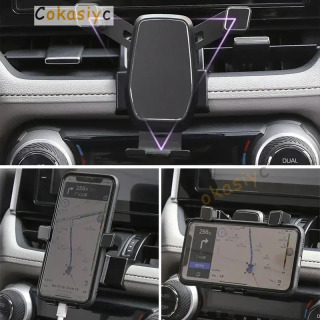 Toyota RAV4 2019 2020 2021 2022 uchun aksessuarlar Gravitatsion avtomobil telefon ushlagichi maxsus havo shamollatgich oʻrnatish qisqichi mobil telefon ushlagichi