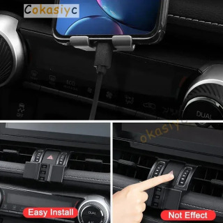 Toyota RAV4 2019 2020 2021 2022 uchun aksessuarlar Gravitatsion avtomobil telefon ushlagichi maxsus havo shamollatgich oʻrnatish qisqichi mobil telefon ushlagichi