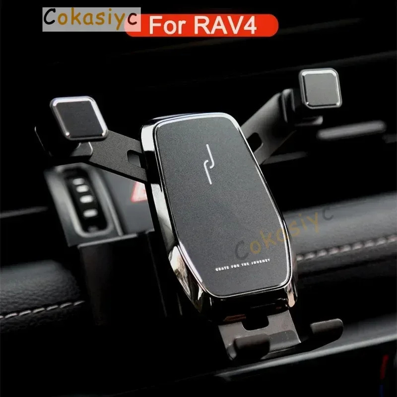Toyota RAV4 2019 2020 2021 2022 uchun aksessuarlar Gravitatsion avtomobil telefon ushlagichi maxsus havo shamollatgich oʻrnatish qisqichi mobil telefon ushlagichi
