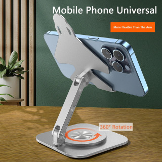 Подставка для телефона для iPhone 17, 16, 15, мобильный телефон Samsung Xiaomi, настольный держатель для смартфона, настольный кронштейн из алюминиевого сплава, аксессуары для телефонов