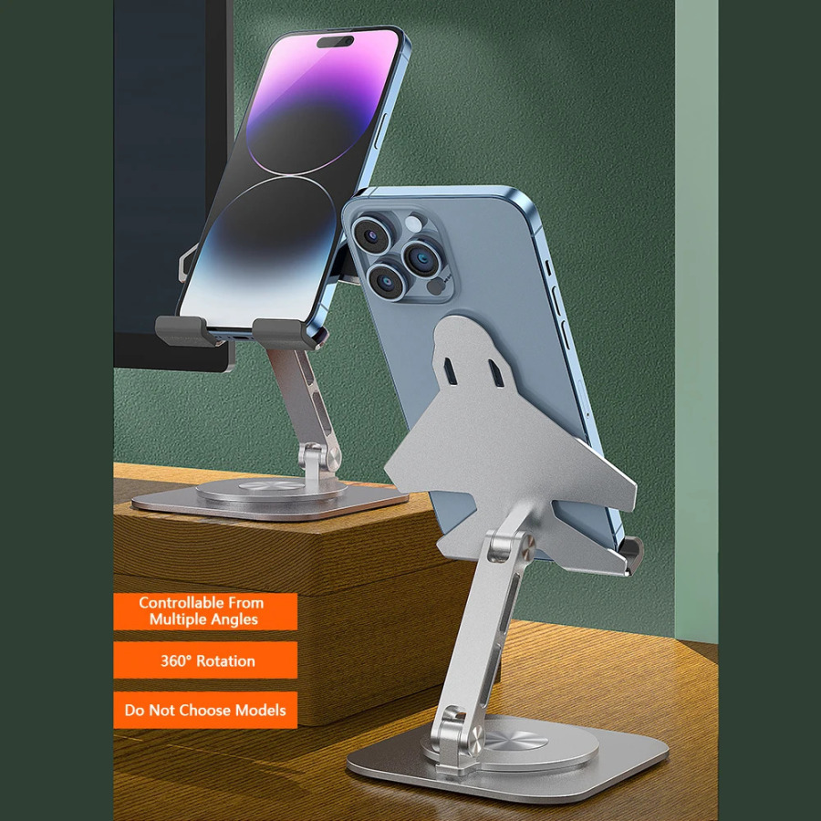 Подставка для телефона для iPhone 17, 16, 15, мобильный телефон Samsung Xiaomi, настольный держатель для смартфона, настольный кронштейн из алюминиевого сплава, аксессуары для телефонов