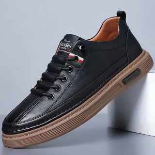 Erkaklar qoʻlda ishlangan krossovkalar Casual Flats Qulay ziyofat poyafzallari черный 43