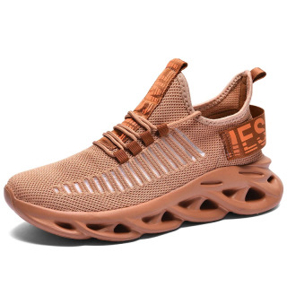 Men's Shoes Comfortable Sneakers Breathable Sneaker Shoes For Women Mesh Tennis Shoes Outdoor Unisex Air Waling Casual Shoes Бежевый 37