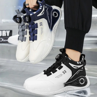 Moda erkaklar sport poyafzali Dizaynerlar yangi qulay aylanadigan qisqichli kundalik krossovkalar ochiq havoda basketbol krossovkalari tennis poyafzallari