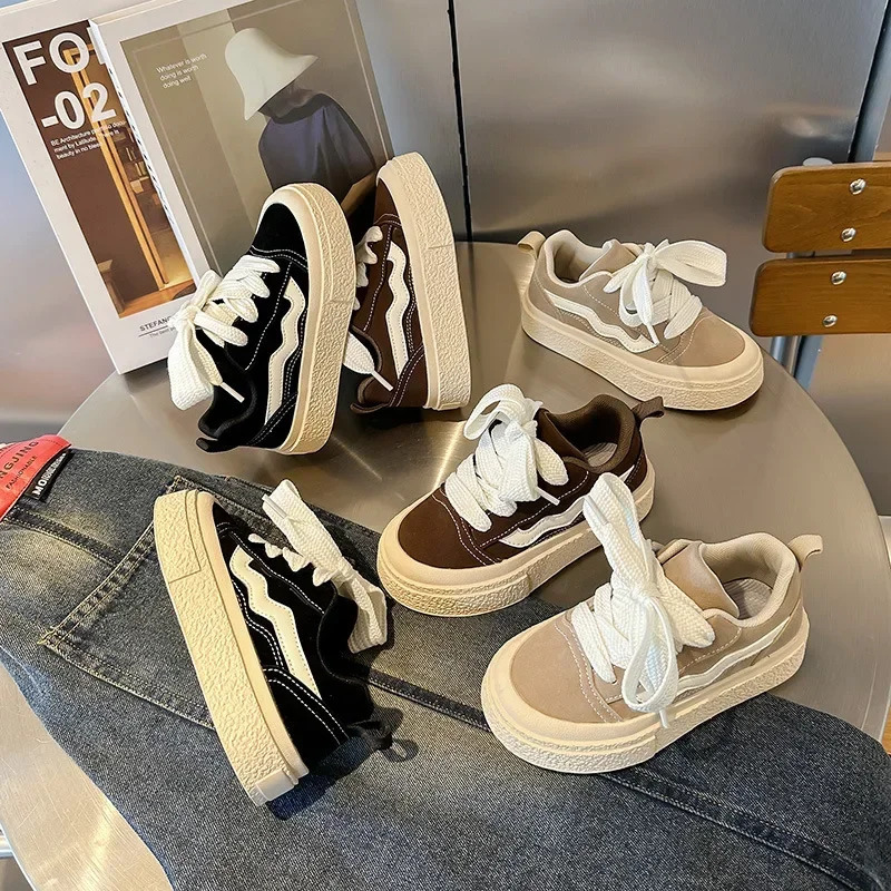 Bolalar krossovkalari Kichkintoy modasi qulay moda toymasin dumaloq oyoqli sport poyafzallari Bolalar kundalik har tomonlama yumshoq taglik poyafzallari