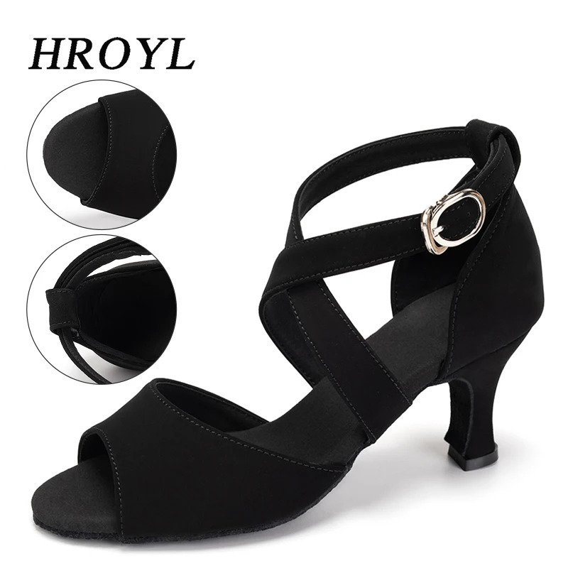 Ayollar uchun raqs poyafzallari Qizlar Ayollar modeli ayollar sandallari Zamonaviy Salsa Tango raqs poyabzallari Yaltiroq oʻrta poshnali poyabzallar