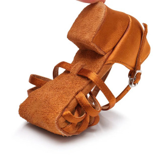 Sapatos De Danca Qizlar raqs poyabzali yozgi bolalar sandallari baland poshnali lotin raqs poyafzallari Yumshoq taglik kvadrat raqs poyafzallari oʻquv raqs poyabzallari