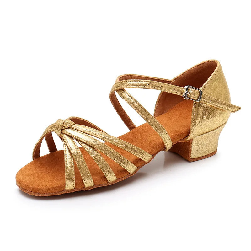 Sapatos De Danca Qizlar raqs poyabzali yozgi bolalar sandallari baland poshnali lotin raqs poyafzallari Yumshoq taglik kvadrat raqs poyafzallari oʻquv raqs poyabzallari