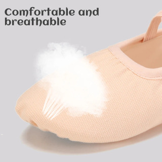 Ayollar balet poyafzallari Qizlar raqs tuflilari Split Sole raqs tuflilari Gimnastika Yoga raqs poyafzallari Kanvas bolalar kattalar uchun balet poyabzallari