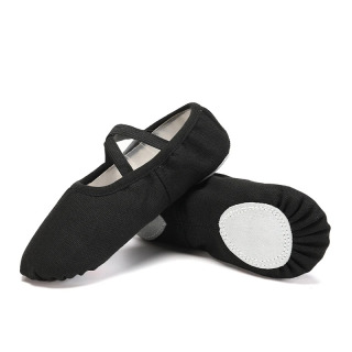 Ayollar balet poyafzallari Qizlar raqs tuflilari Split Sole raqs tuflilari Gimnastika Yoga raqs poyafzallari Kanvas bolalar kattalar uchun balet poyabzallari
