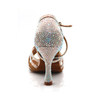 Ayollar tango salsa lotin raqs poyafzallari bal zali raqs poyafzallari ayollar yumshoq taglik sandallari ayollar toʻy poyafzallari Rhinestone raqs poyabzallari
