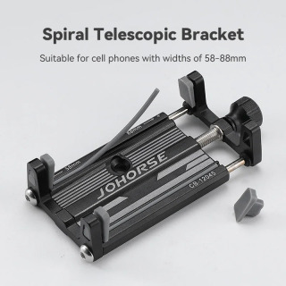 Universal mobil telefon ushlagichi sozlanishi alyuminiy qotishma mobil telefon ushlagichi Skuter velosiped velosipedi uchun stend braketi oʻrnatish