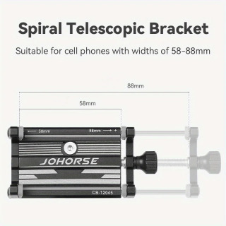 Universal mobil telefon ushlagichi sozlanishi alyuminiy qotishma mobil telefon ushlagichi Skuter velosiped velosipedi uchun stend braketi oʻrnatish