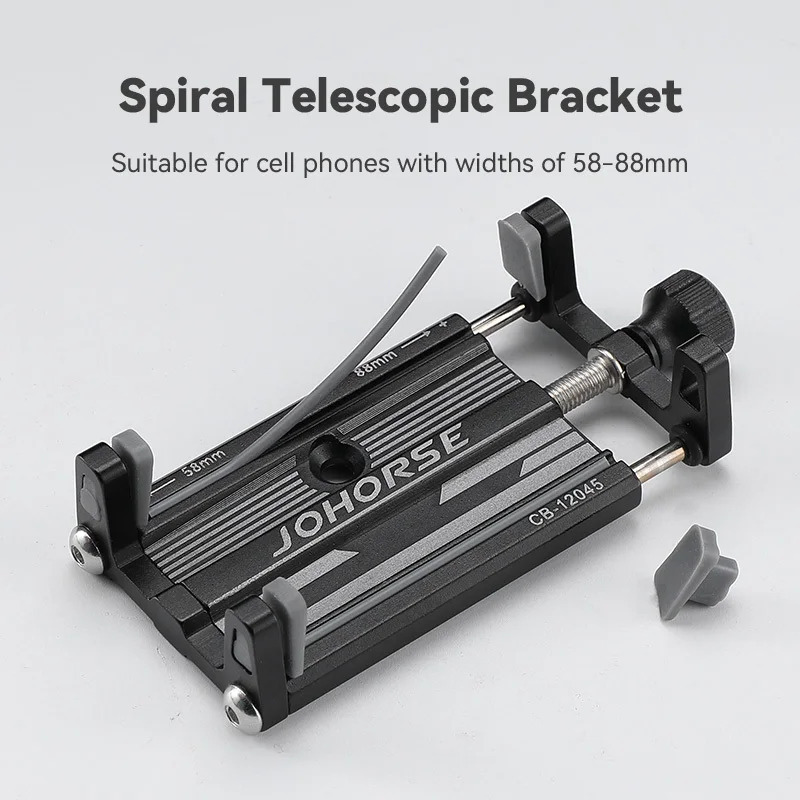Universal mobil telefon ushlagichi sozlanishi alyuminiy qotishma mobil telefon ushlagichi Skuter velosiped velosipedi uchun stend braketi oʻrnatish