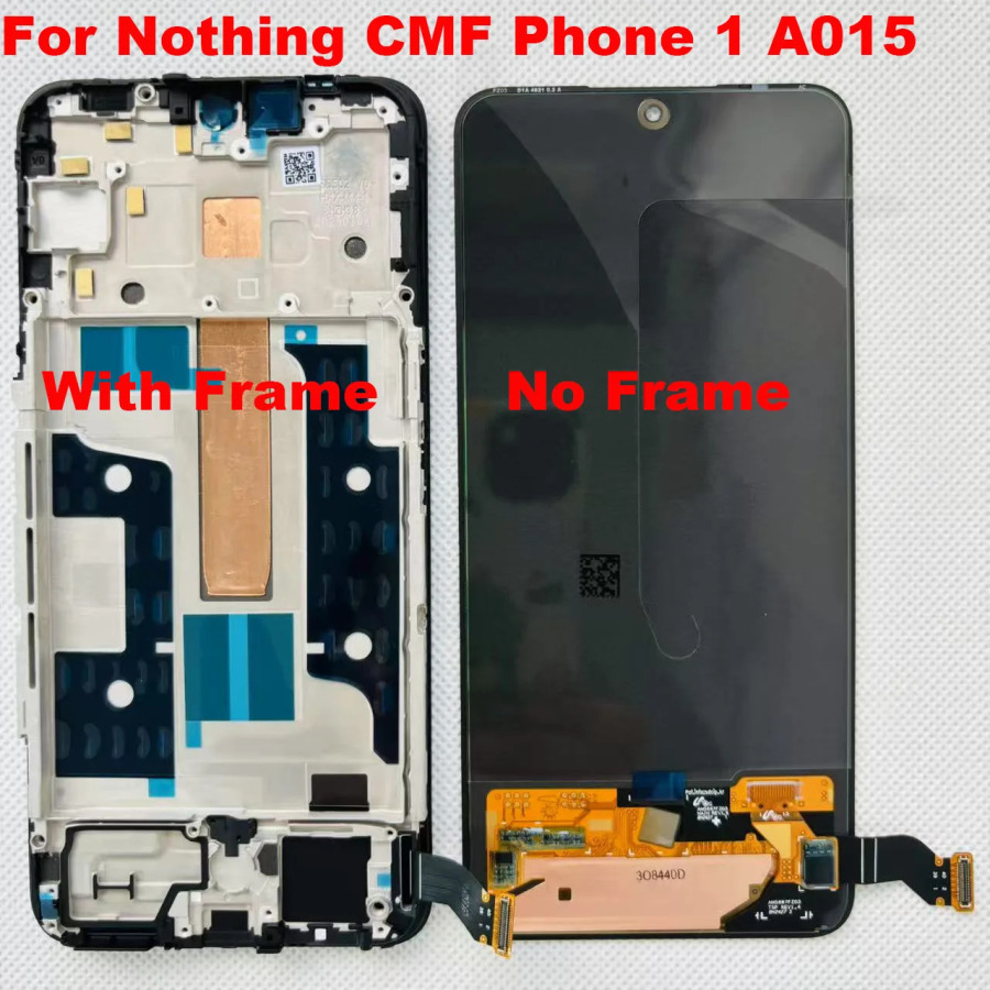 6,67 dyuymli AMOLED original yangi 120Hz CMF telefon 1 LCD displeyli sensorli displeyli raqamlashtiruvchi yigʻilishni taʻmirlash ehtiyot qismlari