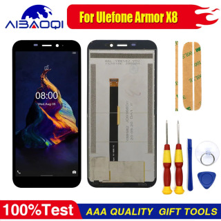 Ulefone Armor X8 telefonini almashtirish uchun yangi original displeyni demontaj qilish vositasi va 3M elim