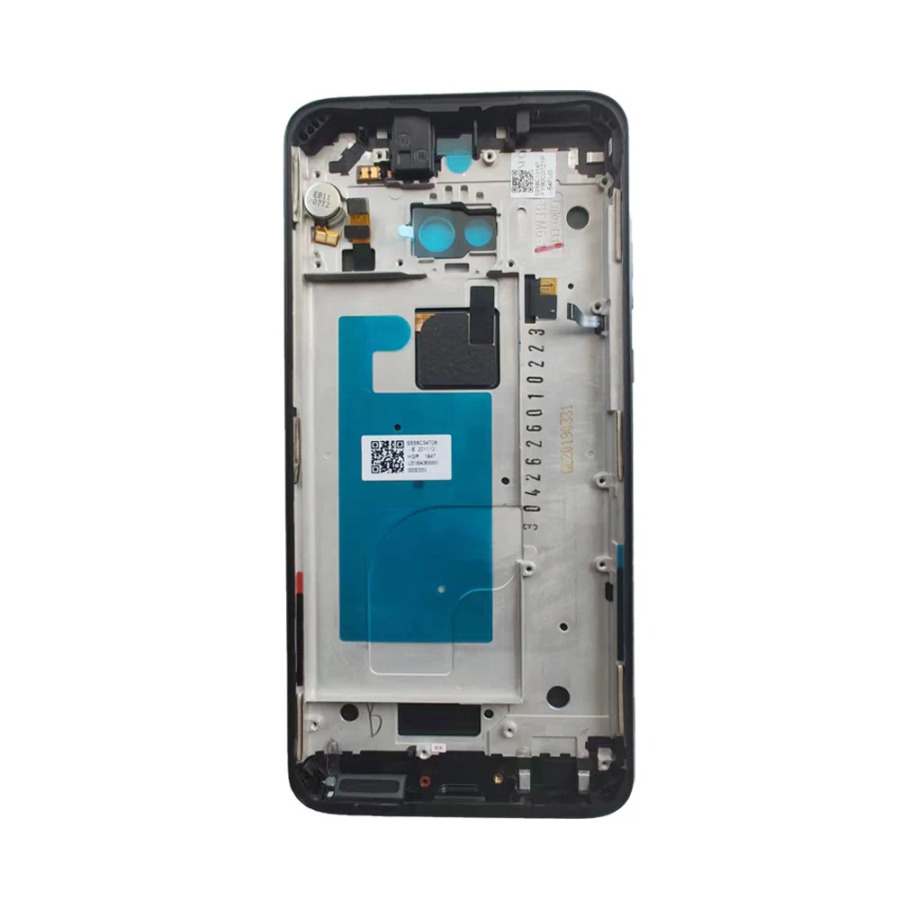 Motorola Moto G7 Plus uchun oʻrta ramkali LCD panelli uyali telefon korpuslari, qopqoqli metall oʻrta ramka taʻmirlash qismlari