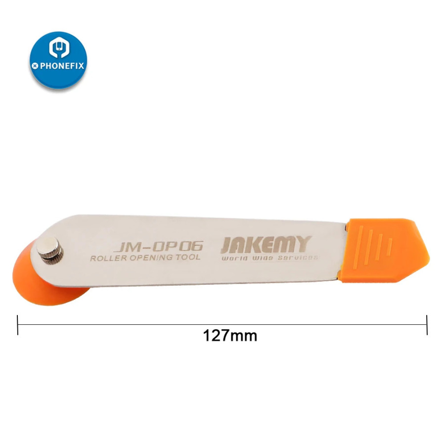 PHONEFIX JM-OP06 mobil telefonining LCD displeylarini taʻmirlash asboblari iPhone iPad uchun rolikli ochish asboblari taʻmirlash teshigini qismlarga ajratish vositasi