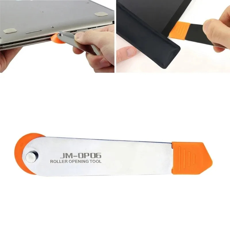 PHONEFIX JM-OP06 mobil telefonining LCD displeylarini taʻmirlash asboblari iPhone iPad uchun rolikli ochish asboblari taʻmirlash teshigini qismlarga ajratish vositasi