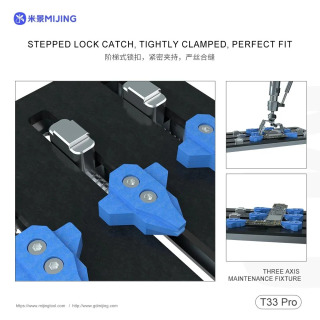 Трехосевое многофункциональное ремонтное приспособление Mijing T33Pro, материнская плата мобильного телефона, приспособление для ремонта микросхем, симметричная пряжка
