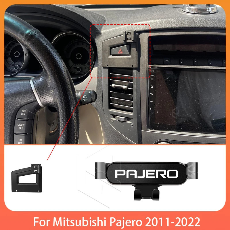 Mitsubishi Pajero 2011-2022 Avtomobil telefon ushlagichi qoʻllab-quvvatlash mobil telefon maxsus qoʻzgʻalmas kronshteyn GPS stend ichki aksessuarlar