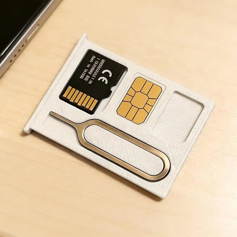 Portativ SIM-karta tashkilotchisi: 2 ta SIM-karta uyasi + 1 ta xotira kartasi uyasi + 1 ta TF karta uyasi