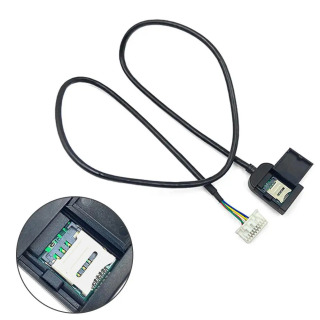 Адаптер слота для Sim-карты для Android GPS Мультимедиа с 20-контактным кабелем-автомобильные аксессуары запасная часть для стерео радио.