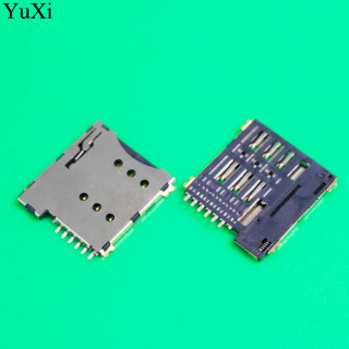 10 шт. слот для SIM-карты Micro SIM 6P 6-контактный адаптер держатель для карт для подключения телефона самонажимного типа