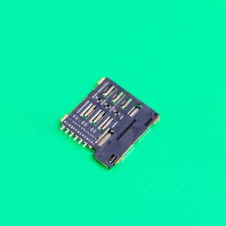 10 шт. слот для SIM-карты Micro SIM 6P 6-контактный адаптер держатель для карт для подключения телефона самонажимного типа