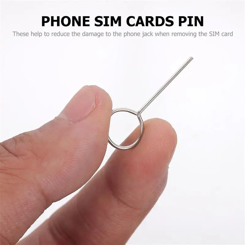 100 шт., устройство для удаления карт мобильного телефона, открывалка для SIM-карты, инструмент для ключей, удобные иглы, умный лоток для удаления карт, извлечение чипа