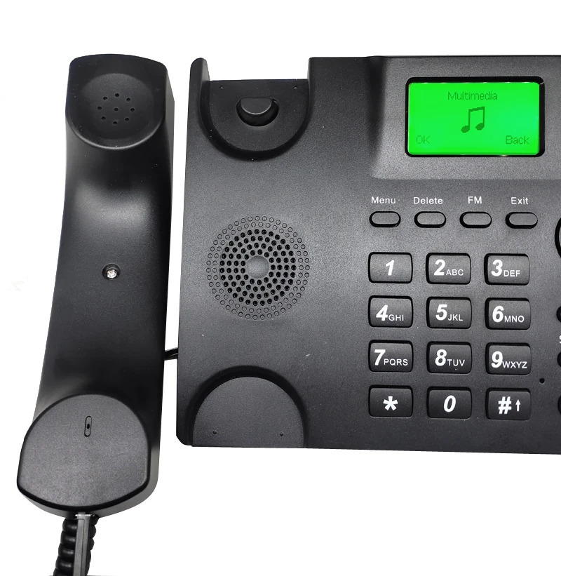 GSM, SIM-karta, statsionar liniya, hands-free funksiyasiga ega keksalar uchun simsiz telefon, uy va ofis uchun.