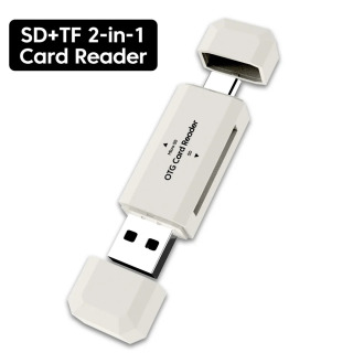 Type C SD TF kartani oʻquvchi 2 in 1 USB 2.0 kartani oʻquvchi kompyuter noutbuki aksessuarlari uchun yuqori tezlikdagi aqlli xotira kartasini oʻquvchi SD karta adapteri зеленый