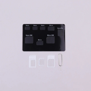 Yupqa SIM-karta ushlagichi va Microsd kartani saqlash qutisi va telefon pinchasi kiritilgan