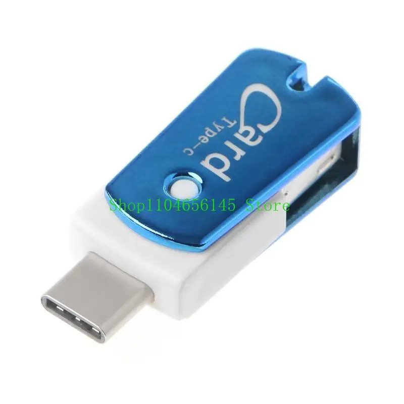 Koʻp funktsiyali xotira kartasini oʻquvchi USB 3.1 Type C Micro SD TF kartani oʻquvchi OTG funktsiyasi bilan kompyuter noutbuki aksessuarlari