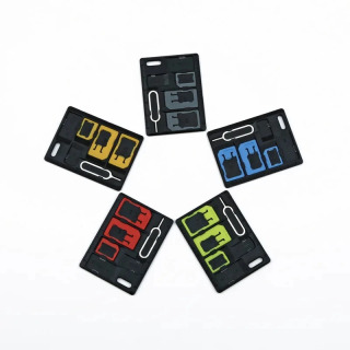 SIM-karta adapterlari to'plami, SIM-kartani chiqarish tepsisi, SIM-karta ushlagichi, Micro SD va nano-karta ushlagichi S uchun kartani saqlash asboblari to'plami